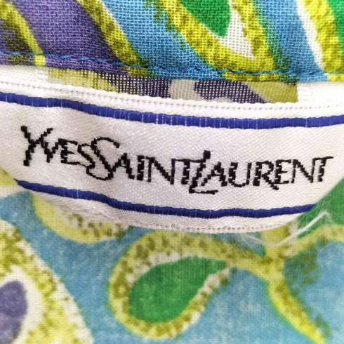 イブサンローランプールオム Yves Saint Laurent Pour Homme 総柄 ブラウス レディース
