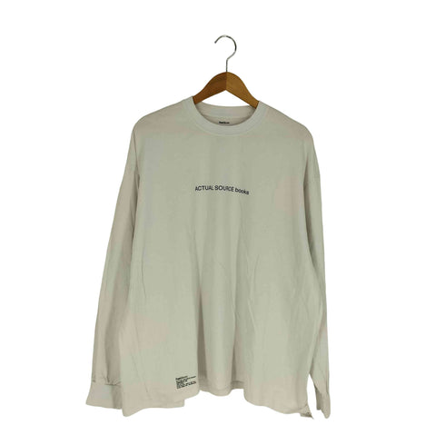 フレッシュサービス Fresh Service AS×FS CORPORATE L/S TEE BOOK STACK コットン クルーネック 長袖 Tシャツ メンズ JPN:L