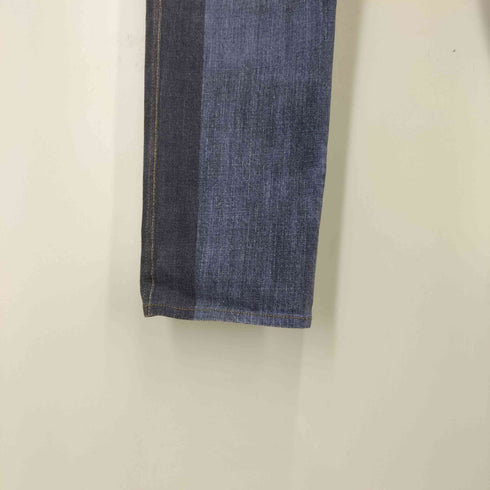 ミーイッセイミヤケ me ISSEY MIYAKE デニム 転写 トロンプルイユ イージーパンツ レディース