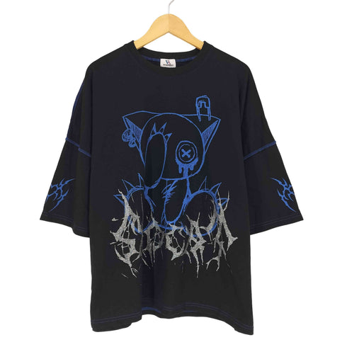 ヴォルカンアンドアフロダイティ VOLCAN&APHRODITE SAD CAT ステッチTシャツ レディース JPN:M