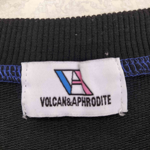 ヴォルカンアンドアフロダイティ VOLCAN&APHRODITE SAD CAT ステッチTシャツ レディース JPN:M