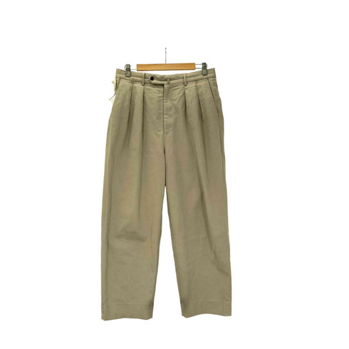 スティーブンアラン Steven Alan ウエポン ニドム イン ツープリーツ ドレス トラウザーズ パンツ メンズ L