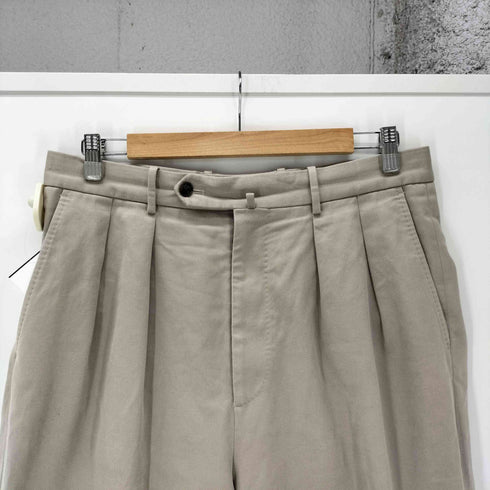 スティーブンアラン Steven Alan ウエポン ニドム イン ツープリーツ ドレス トラウザーズ パンツ メンズ L