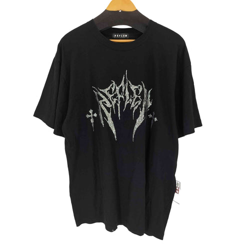 レフレム REFLEM ロゴラインストーンTシャツ メンズ