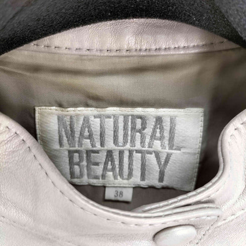 ナチュラルビューティーベーシック NATURAL BEAUTY BASIC レザージャケット レディース JPN:38