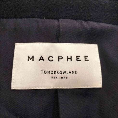 トゥモローランドマカフィー tomorrowland macphee 23AW パイルメルトン オーバー サイズド コート レディース 36