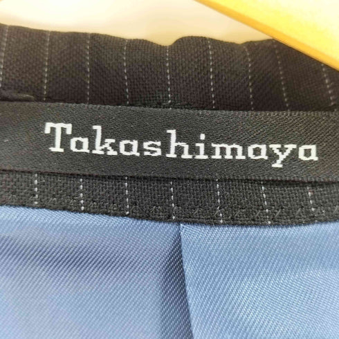 タカシマヤ TAKASHIMAYA ELEFIT 高島屋 ピンストライプ 背抜き 3B テーラードジャケット メンズ