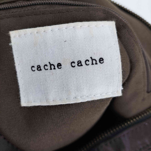 cache cache 2way ラメジップ ショルダー バック レディース