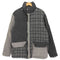 ノースフェイスパープルレーベル THE NORTH FACE PURPLE LABEL コラボ TWEED DOWN PARKA JACKET ツイード クレイジー チェック パターン ダウン ジャケット メンズ import:M
