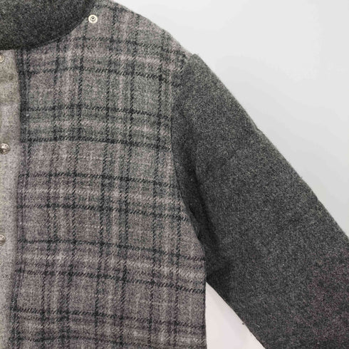 ノースフェイスパープルレーベル THE NORTH FACE PURPLE LABEL コラボ TWEED DOWN PARKA JACKET ツイード クレイジー チェック パターン ダウン ジャケット メンズ import:M