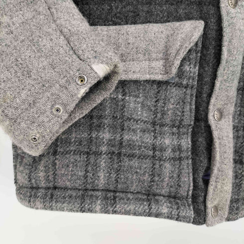 ノースフェイスパープルレーベル THE NORTH FACE PURPLE LABEL コラボ TWEED DOWN PARKA JACKET ツイード クレイジー チェック パターン ダウン ジャケット メンズ import:M