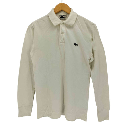 ラコステ LACOSTE 70S フランス製 ロゴ刺繍 鹿の子 L/S ポロ シャツ メンズ 3