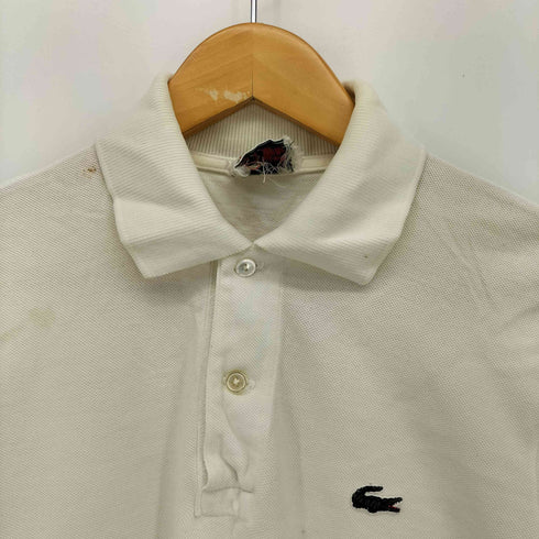 ラコステ LACOSTE 70S フランス製 ロゴ刺繍 鹿の子 S/S ポロ シャツ メンズ 3