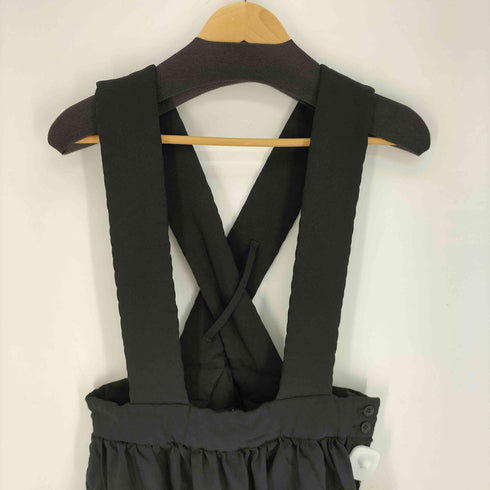 ブラックコムデギャルソン BLACK COMME des GARCONS AD2014 14AW ポリ縮絨 キュロット ジャンプスカート レディース JPN:XS