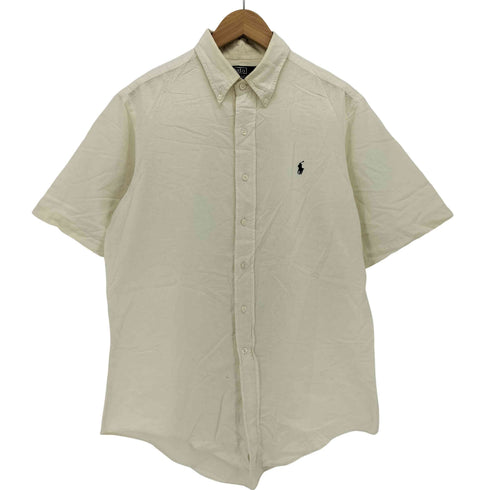 ポロバイラルフローレン Polo by RALPH LAUREN 90S ポニー刺繍 ボタンダウン S/S シャツ メンズ import:L