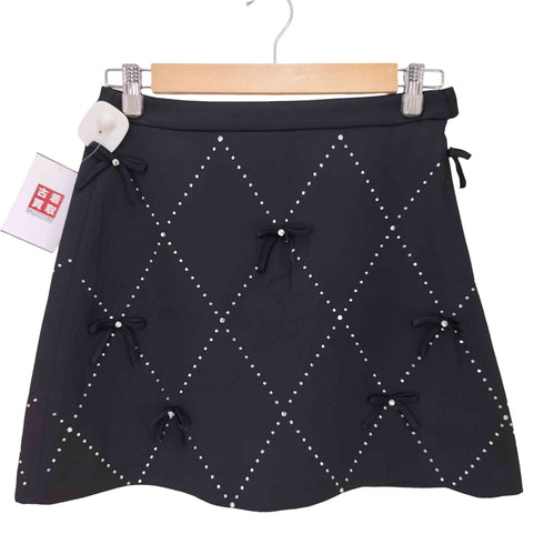 リリーブラウン Lily Brown L.B CANDY STOCK ビジューリボンミニスカート レディース JPN:1