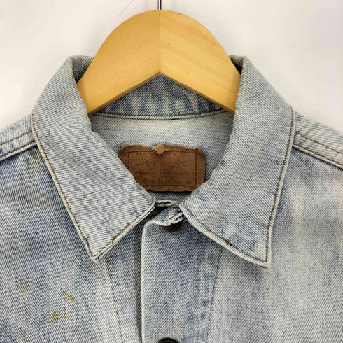 リーバイス Levis 80-90S 70508-02 USA製 ボタン裏刻印155 ケミカルウォシュド デニム トラッカー ジャケット レディース JPN:40