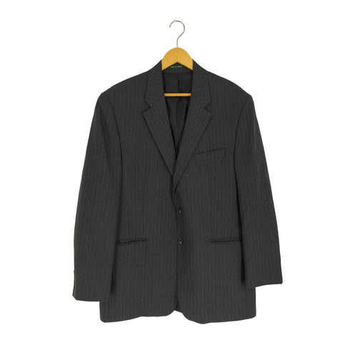ローレンラルフローレン LAUREN RALPH LAUREN 80s カナダ製 ストライプ 2B テーラードジャケット ユニセックス レディース