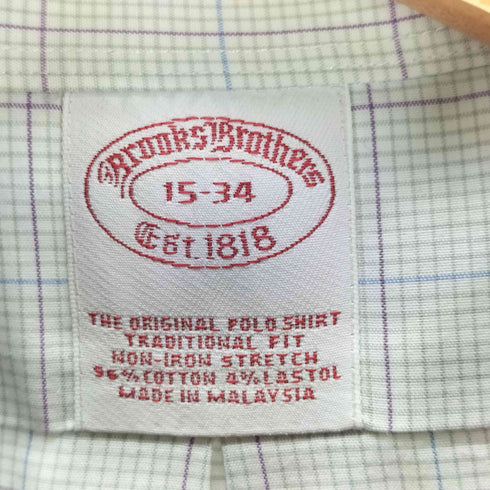 ブルックスブラザーズ BROOKS BROTHERS 半袖ボタンダウンシャツ メンズ 15-34
