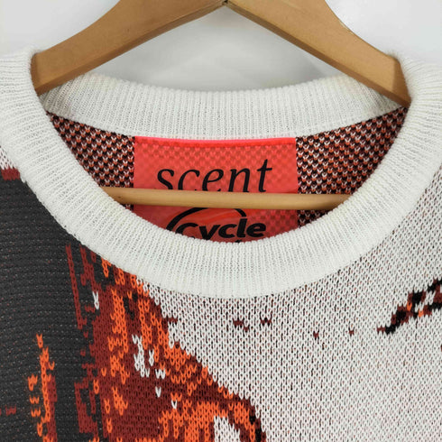 SCENT CYCIE ストリート 総柄 ニット セーター レディース