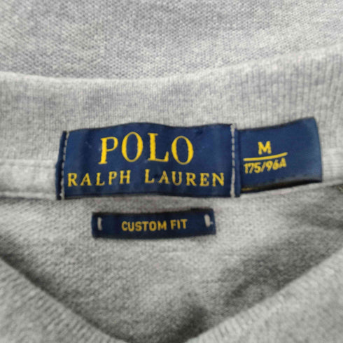 ポロラルフローレン POLO RALPH LAUREN NEW YORK カレッジ 三段 プリント ポロシャツ メンズ import:M