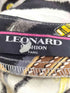 レオナール LEONARD ウール シルク混 ゼブラ モックネック トップス レディース import:L