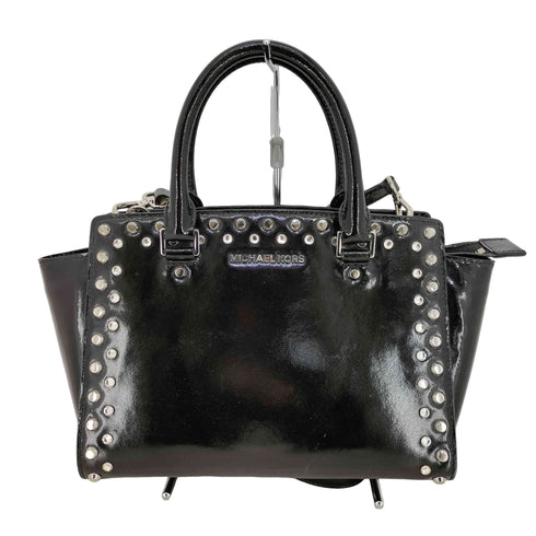 マイケルコース Michael Kors スタッズ 2way エナメル ハンドバッグ ショルダーバッグ レディース