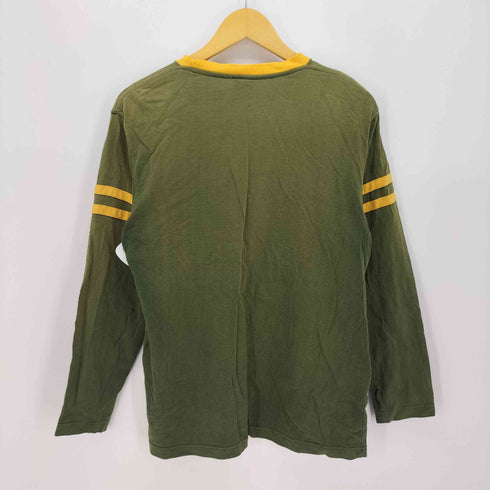 ナイキ NIKE 00S スウッシュ ロゴ フロント プリント クルーネック L/S Tシャツ メンズ import:M