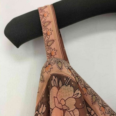 アナスイ ANNA SUI USA製 花柄 ノースリーブ シルク ワンピース レディース 4