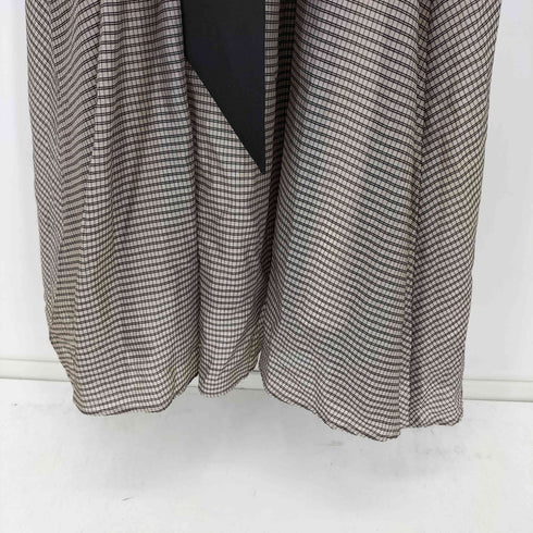 プロポーションバイボディードレッシング PROPORTION BODY DRESSING ショルダーフリルシアーチェックワンピース レディース PS