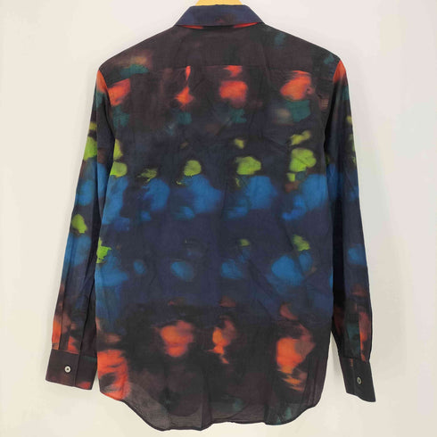 ポールスミス Paul Smith 総柄 タイダイ プリント テールカット 長袖シャツ メンズ import:M