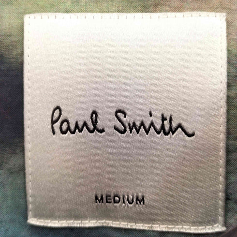 ポールスミス Paul Smith 総柄 タイダイ プリント テールカット 長袖シャツ メンズ import:M
