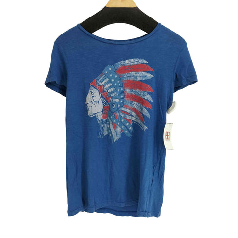 デニムアンドサプライラルフローレン DENIM&SUPPLY RALPH LAUREN グラフィックプリント S/S Tシャツ レディース import:XS