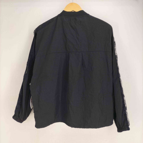 ザラ ZARA レース ナイロンブルゾンジャケット レディース import:M