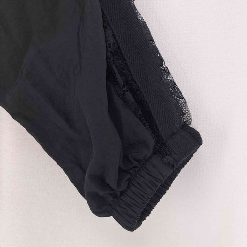 ザラ ZARA レース ナイロンブルゾンジャケット レディース import:M