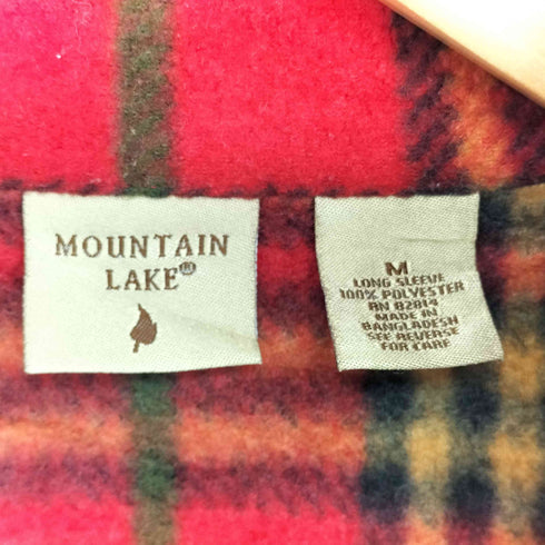 MOUNTAIN LAKE チェック フリース レディース import:M