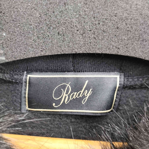 レディ Rady 裏起毛 フロント刺繍 ファーフード パーカー レディース FREE