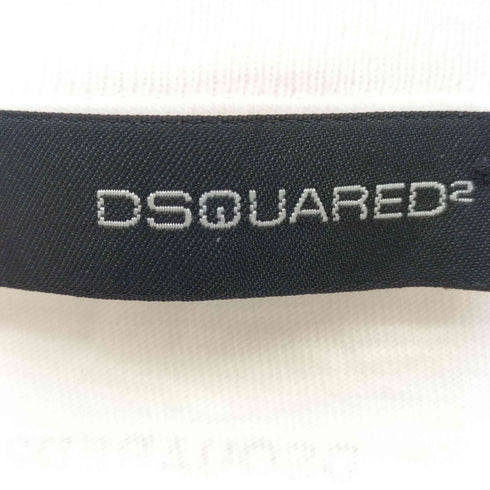 ディースクエアード DSQUARED2 イタリア製 HEAR NO EVIL 三猿 プリント S/S Tシャツ レディース import:L
