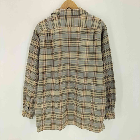 ポロバイラルフローレン Polo by RALPH LAUREN 90~00s 開襟 チェックオープンカラーネルシャツ メンズ M