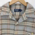ポロバイラルフローレン Polo by RALPH LAUREN 90~00s 開襟 チェックオープンカラーネルシャツ メンズ M
