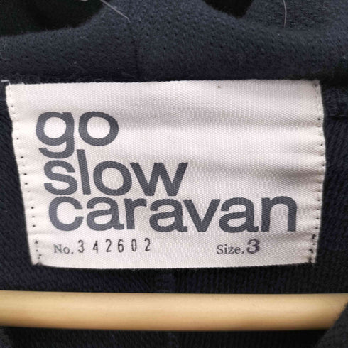 ゴースローキャラバン go slow caravan UNIQUE インレイ アクティブパターン フーディー ジップアップ パーカー メンズ JPN:3