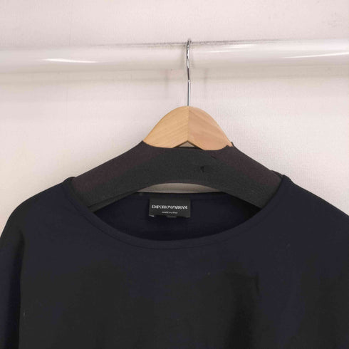 エンポリオアルマーニ EMPORIO ARMANI スパンコール切替スリーブ スウェット レディース EUR:40