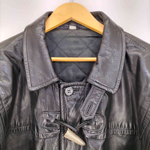 ノーティカ NAUTICA シープレザー 裏地キルティング ダッフルコート メンズ import:M