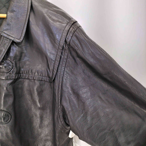 ノーティカ NAUTICA シープレザー 裏地キルティング ダッフルコート メンズ import:M