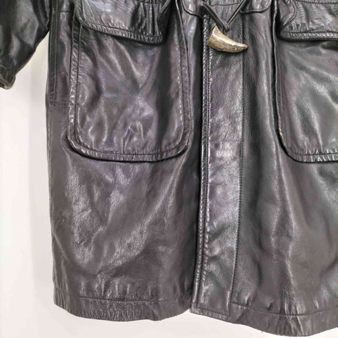 ノーティカ NAUTICA シープレザー 裏地キルティング ダッフルコート メンズ import:M