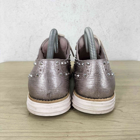 コールハーン COLE HAAN スタッズ ウィングチップスニーカー レディース US:5