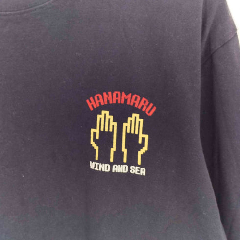 ウィンダンシー WIND AND SEA HANAMARU プリントクルーネック L/S Tシャツ メンズ