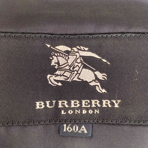 バーバリーロンドン BURBERRY LONDON 金ボタン ウール ダブルブレスト テーラードジャケット 紺ブレ レディース 160A