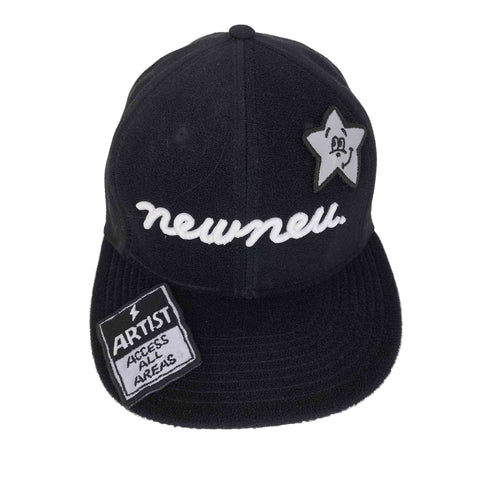 newneu スター ワッペン スナップバック 異素材切替 6パネルキャップ レディース