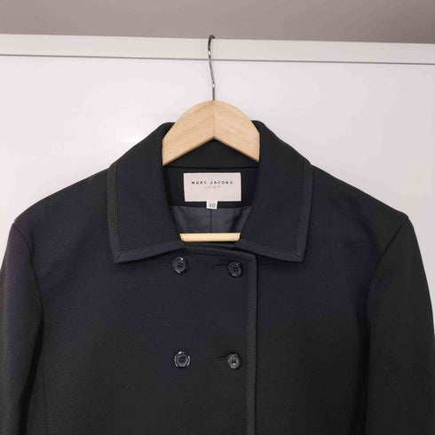 マークジェイコブスルック MARC JACOBS LOOK 90s OLD ナイロンウール ダブルブレスト ステンカラーコート レディース EUR:40